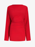 Proenza Schouler Still Life image of Keegan Top in Stretch Silk Viscose in Red