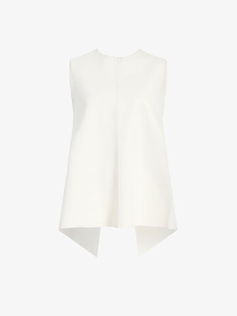 Proenza Schouler Still Life image of Noa Top in Textured Leather in Ivory