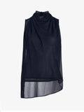 Proenza Schouler Still Life image of Sage Top in Crepe Jersey in Midnight