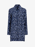 Proenza Schouler Still Life image of Emmeline Shirt in Printed Silk Viscose in Navy Multi