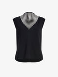 Proenza Schouler Still Life image of Prescott Top in Matte Viscose Crepe in Black Multi