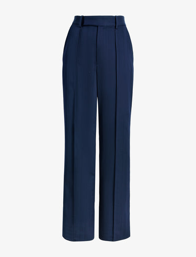Proenza Schouler Still Life image of Weyes Pant in Technical Nylon Jacquard in Midnight