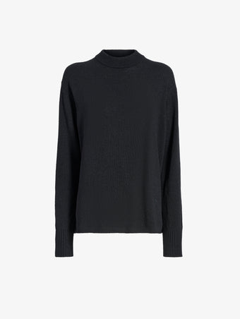 Proenza Schouler Still Life image of Corri Sweater in Silk Cotton Crepe Knit in Black