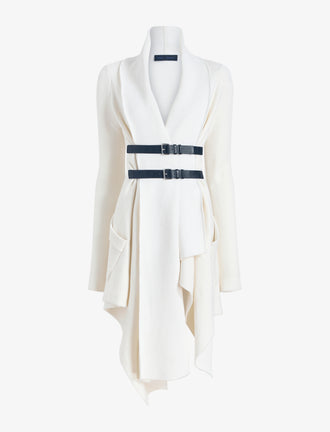 Proenza Schouler Still Life image of Reinhardt Dress in Wool Cashmere Knit in Off White