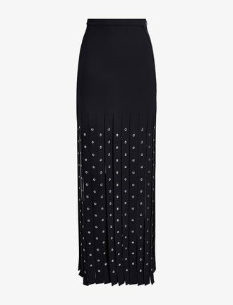Proenza Schouler Still Life image of Effe Skirt in Compact Viscose Knit in Black