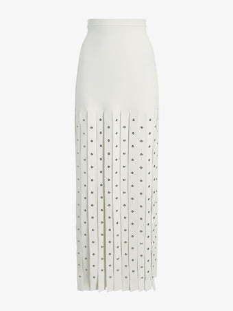 Proenza Schouler Still Life image of Effe Skirt in Compact Viscose Knit in Ivory