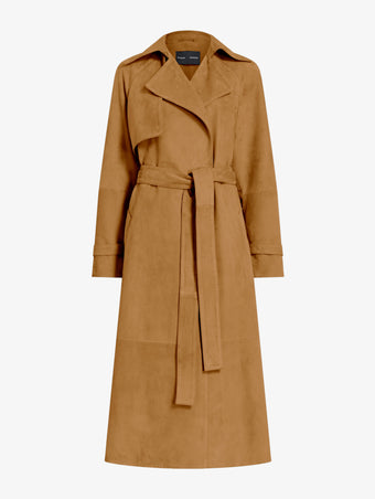 Proenza Schouler Still Life image of Ramona Coat in Suede in Pony