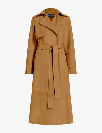 Proenza Schouler Still Life image of Ramona Coat in Suede in Pony