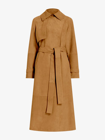 Proenza Schouler Still Life image of Ramona Coat in Suede in Pony