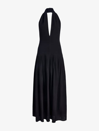 Proenza Schouler Still Life image of Tala Dress in Viscose Georgette in Black