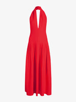 Proenza Schouler still life image of Tala Dress in Viscose Georgette in tomato