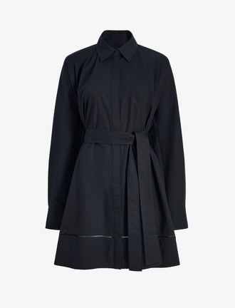 Proenza Schouler Still Life image of Sammy Dress in Eco Cotton Poplin in Black