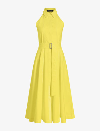 Proenza Schouler Still Life image of Dorothy Dress in Eco Cotton Poplin in Yellow