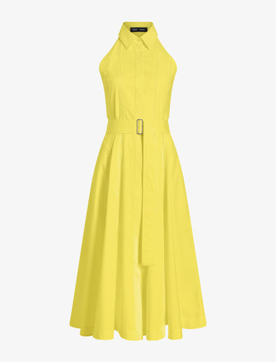 Proenza Schouler Still Life image of Dorothy Dress in Eco Cotton Poplin in Yellow