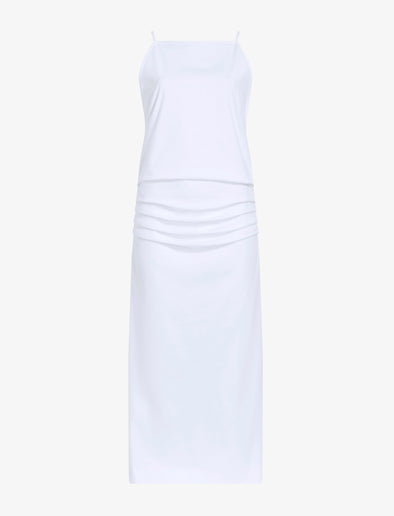 Proenza Schouler Still Life image of Priya Dress in Bi-Stretch Cotton Nylon in Off White