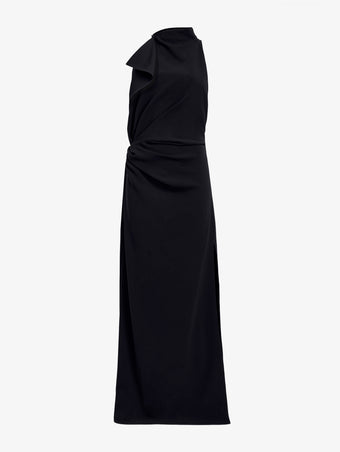 Proenza Schouler Still Life image of Devyn Dress in Matte Double Crepe in Black