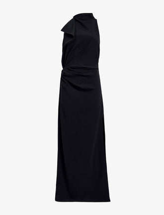 Proenza Schouler Still Life image of Devyn Dress in Matte Double Crepe in Black