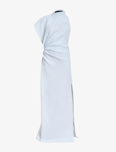 Proenza Schouler Still Life image of Devyn Dress in Matte Double Crepe in Powder Blue