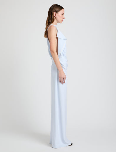 Devyn Dress in Matte Double Crepe Powder Blue | Proenza Schouler Official Site Devyn Dress in Matte Double Crepe Powder Blue | Proenza Schouler Official Site