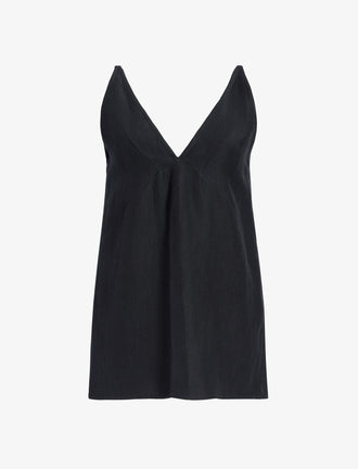 Proenza Schouler Still Life image of Mitchell Top in Cotton Viscose Linen in Black