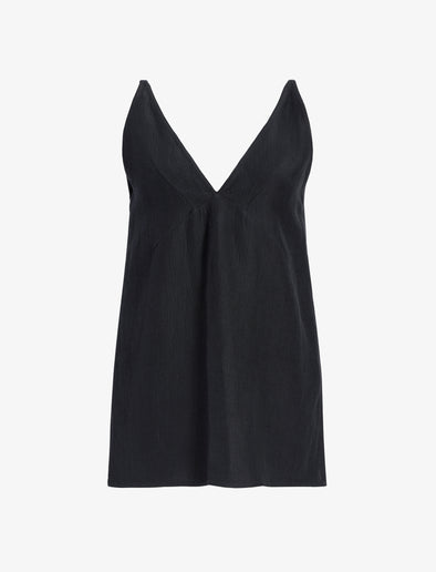 Proenza Schouler Still Life image of Mitchell Top in Cotton Viscose Linen in Black