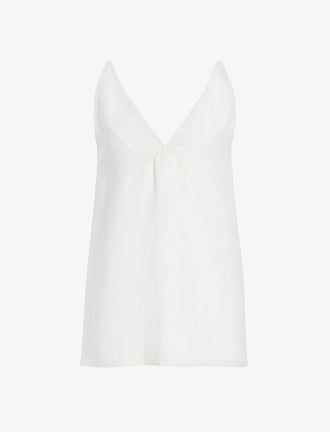 Proenza Schouler Still Life image of Mitchell Top in Cotton Viscose Linen in Ecru