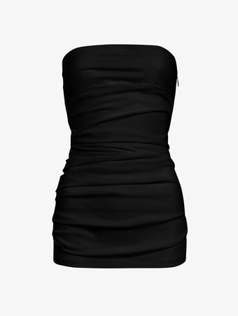 Proenza Schouler Still Life image of Lena Top in Bi-Stretch Cotton Nylon in Black