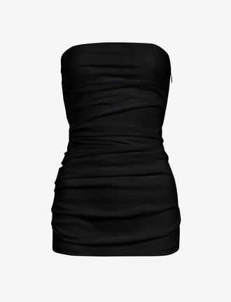 Proenza Schouler Still Life image of Lena Top in Bi-Stretch Cotton Nylon in Black