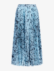 Proenza Schouler Still Life image of Cecily Skirt in Printed Crinkle Chiffon in Sky Blue Multi