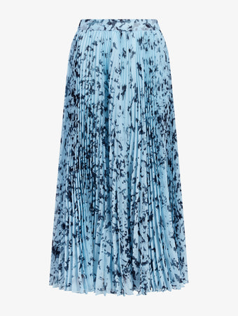 Proenza Schouler Still Life image of Cecily Skirt in Printed Crinkle Chiffon in Sky Blue Multi