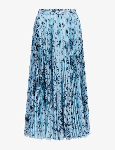Proenza Schouler Still Life image of Cecily Skirt in Printed Crinkle Chiffon in Sky Blue Multi