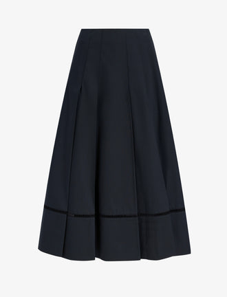 Proenza Schouler Still Life image of Laci Skirt in Eco Cotton Poplin in Black