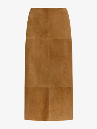 Proenza Schouler Still Life image of Nadia Skirt in Suede in Pony