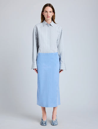 Nadia Skirt in Suede