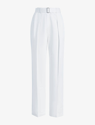 Proenza Schouler Still Life image of Vera Pant in Cotton Linen Suiting in White