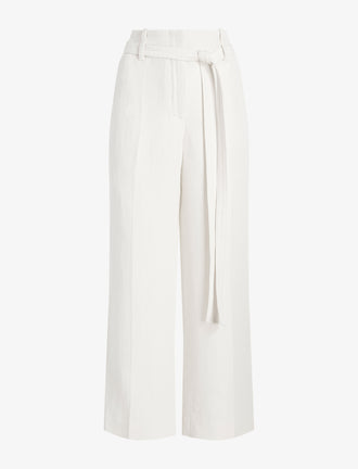 Proenza Schouler Still Life image of Maggi Pant in Cotton Viscose Linen in Ecru