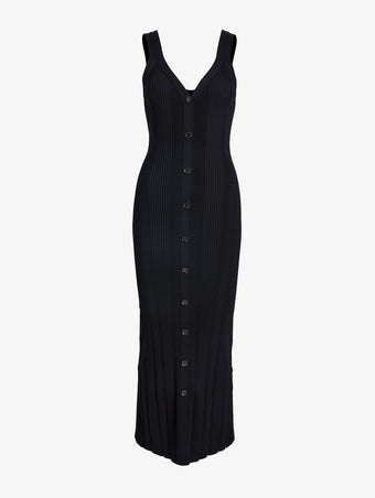 Proenza Schouler Still Life image of Ellis Dress in Column Rib in Black