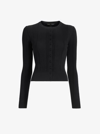 Proenza Schouler Still Life image of Currin Top in Column Rib in Black