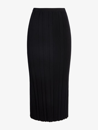 Proenza Schouler Still Life image of Ryanne Skirt in Column Rib in Black