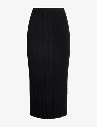 Proenza Schouler Still Life image of Ryanne Skirt in Column Rib in Black