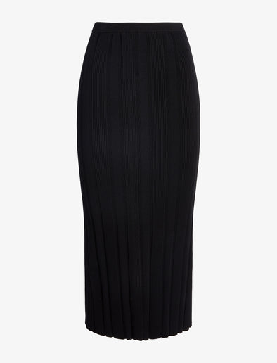 Proenza Schouler Still Life image of Ryanne Skirt in Column Rib in Black