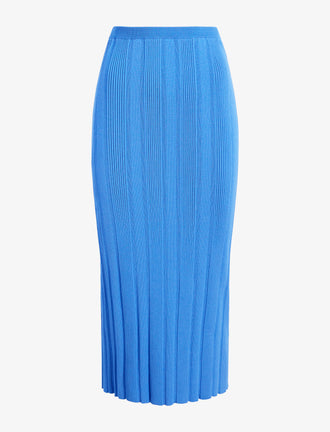Proenza Schouler Still Life image of Ryanne Skirt in Column Rib in Blue