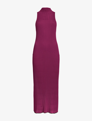 Proenza Schouler Still Life image of Maia Dress in Midweight Viscose Rib in Fucshia