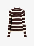 Proenza Schouler Still Life image of Gia Top in Superfine Merino Silk in Brown Multi