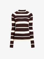 Proenza Schouler Still Life image of Gia Top in Superfine Merino Silk in Brown Multi