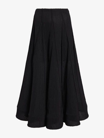 Proenza Schouler Still Life image of Tavia Skirt in Viscose Fringe Knit in Black