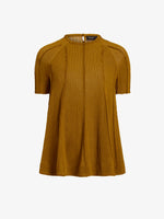 Proenza Schouler Still Life image of Tavia Top in Viscose Fringe Knit in Olive
