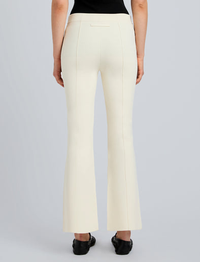 Proenza Schouler Back cropped image of model wearing Shaila Pant in Silk Viscose Knit in Ecru