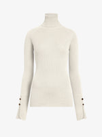 Proenza Schouler Still Life image of the Belle Top in Silk Cashmere in Off White