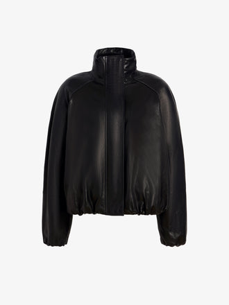 Proenza Schouler Still Life image of Laney Jacket In Semigloss Leather in Black